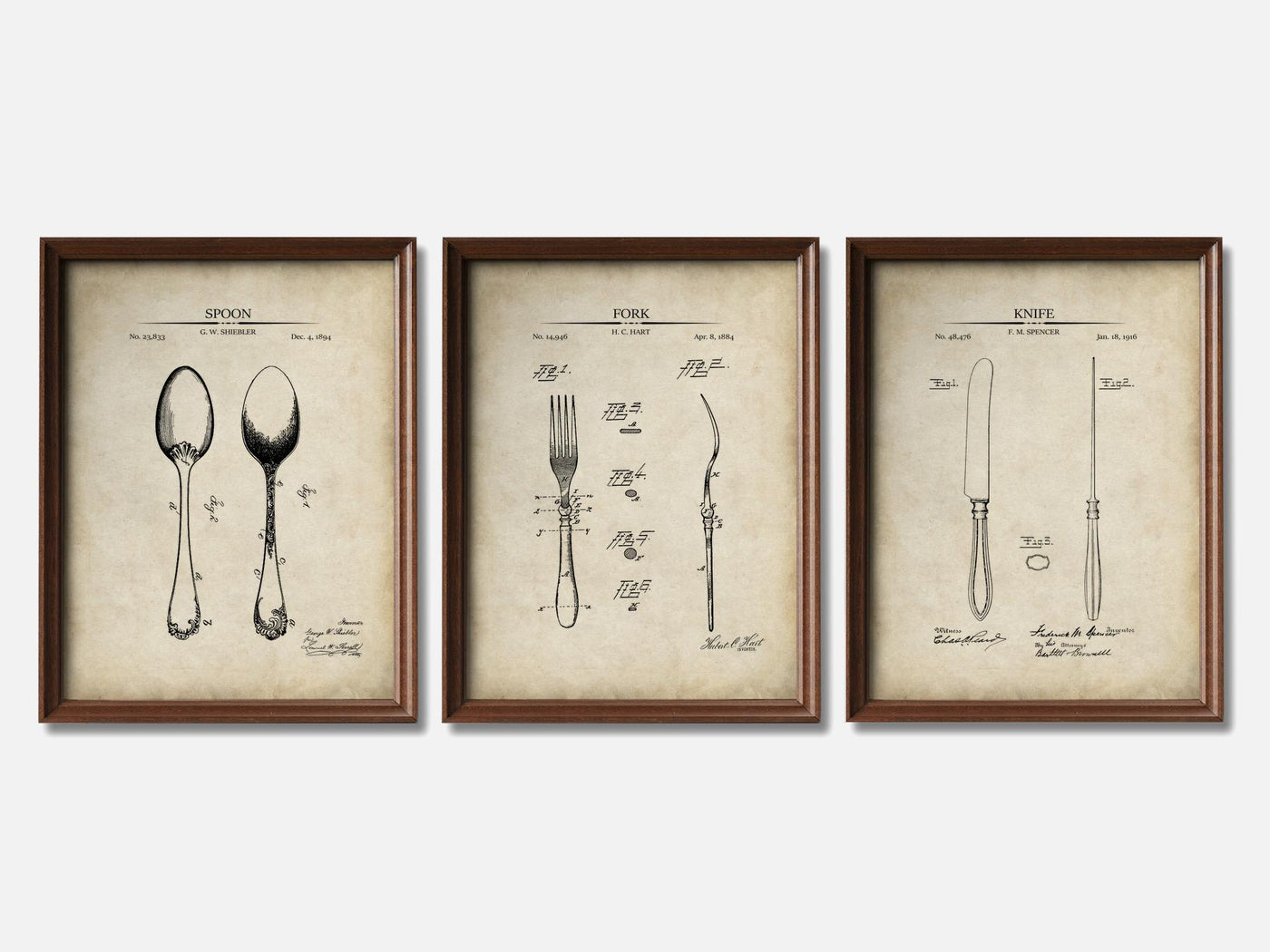 Dining Room Patent Print Set of 3 mockup - A_t10021-V1-PC_F+WA-SS_3-PS_11x14-C_par variant