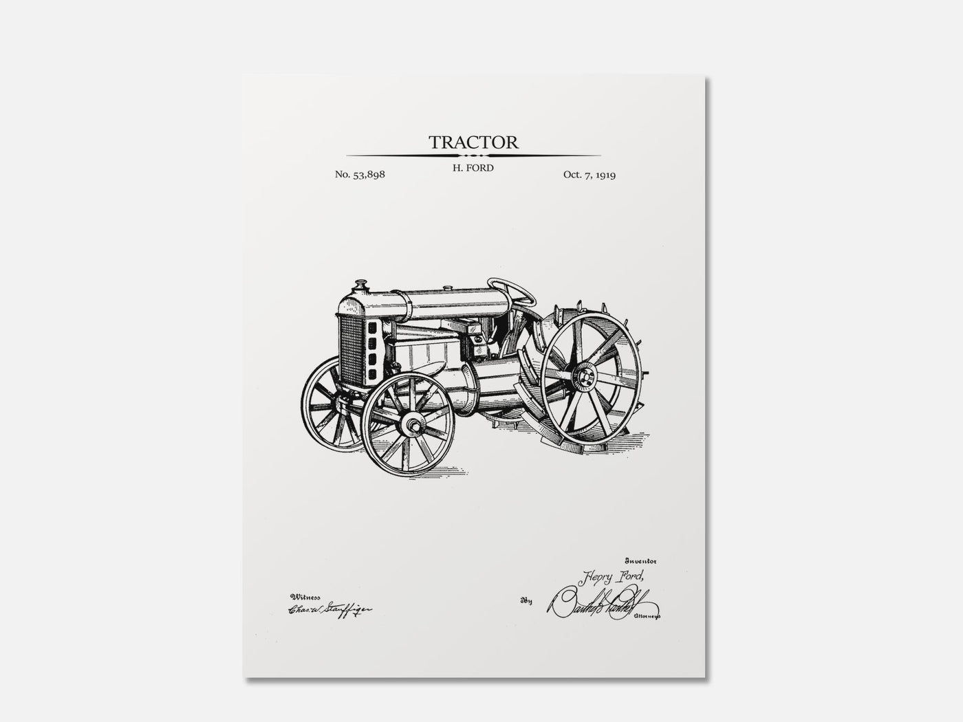 Tractor Patent Print mockup - A_t10025.3-V1-PC_AP-SS_1-PS_5x7-C_whi