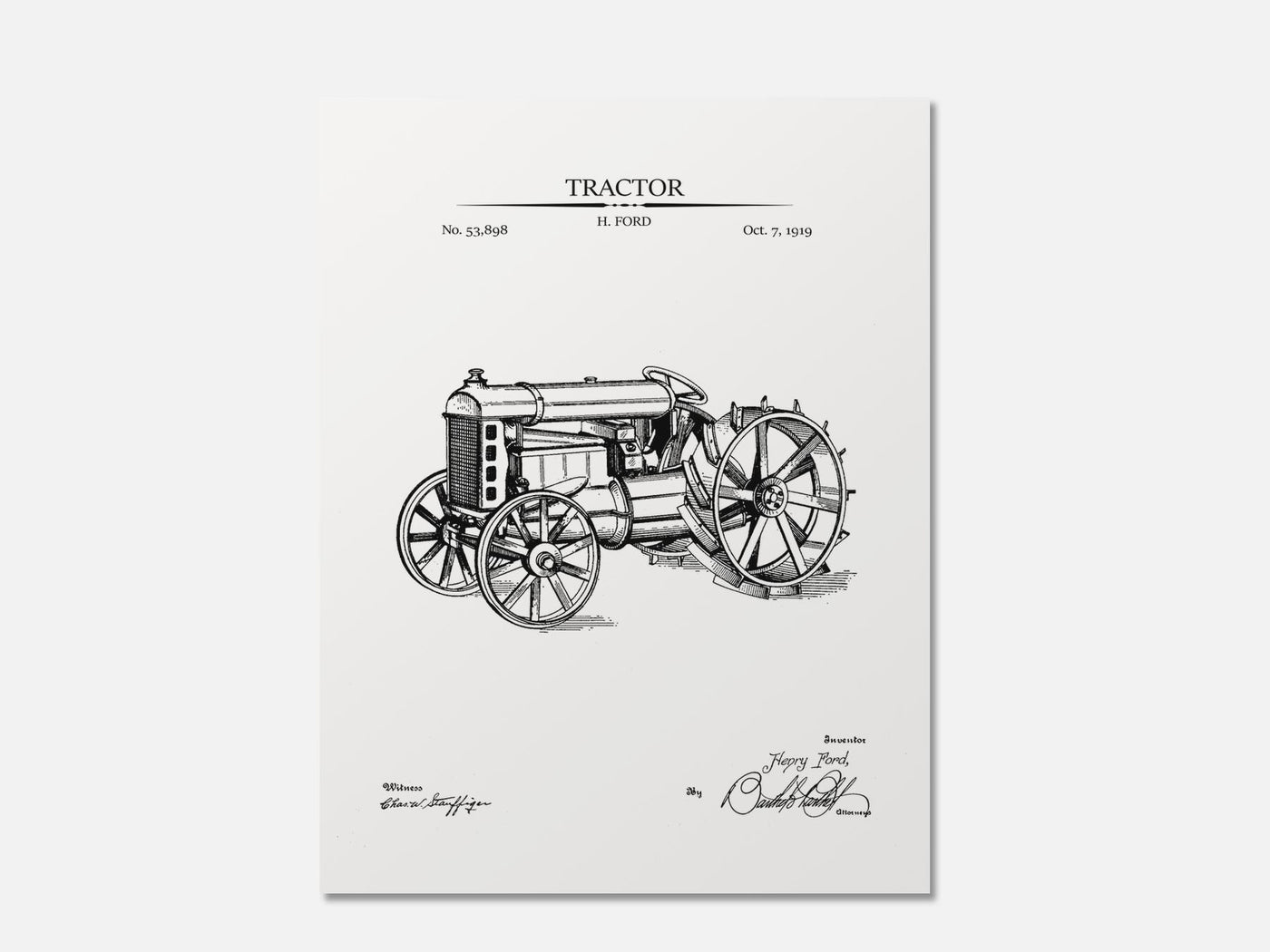 Tractor Patent Print mockup - A_t10025.3-V1-PC_AP-SS_1-PS_5x7-C_whi variant