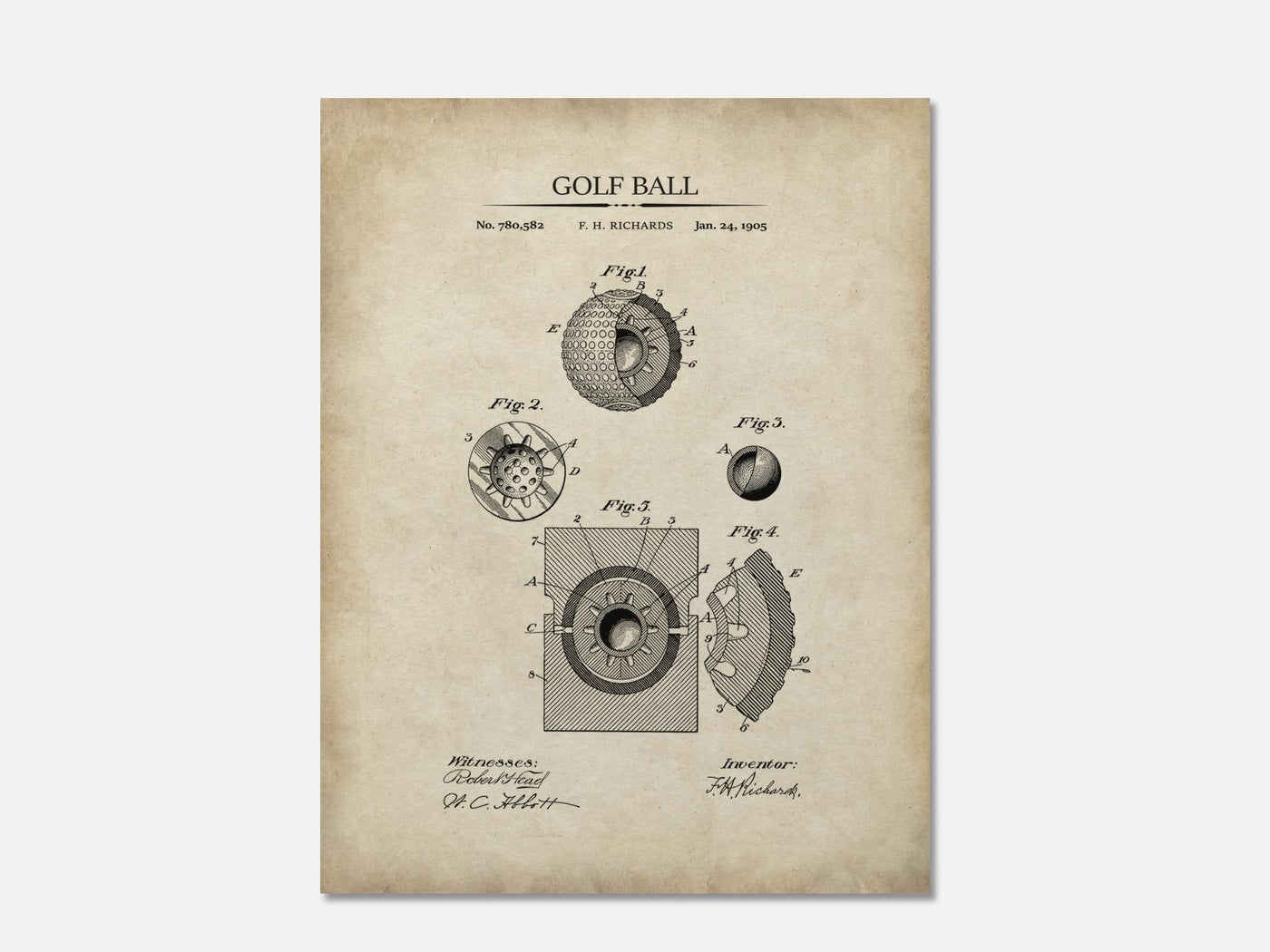 Golf Ball Patent Print mockup - A_t10028.2-V1-PC_AP-SS_1-PS_5x7-C_par