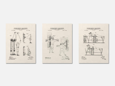 Vintage Workout Patent Print Set of 3 mockup - A_t10055-V1-PC_AP-SS_3-PS_11x14-C_ivo variant