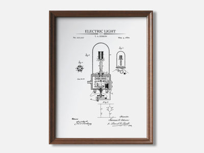 Electric Light Patent Print mockup - A_t10024.4-V1-PC_F+WA-SS_1-PS_5x7-C_whi variant