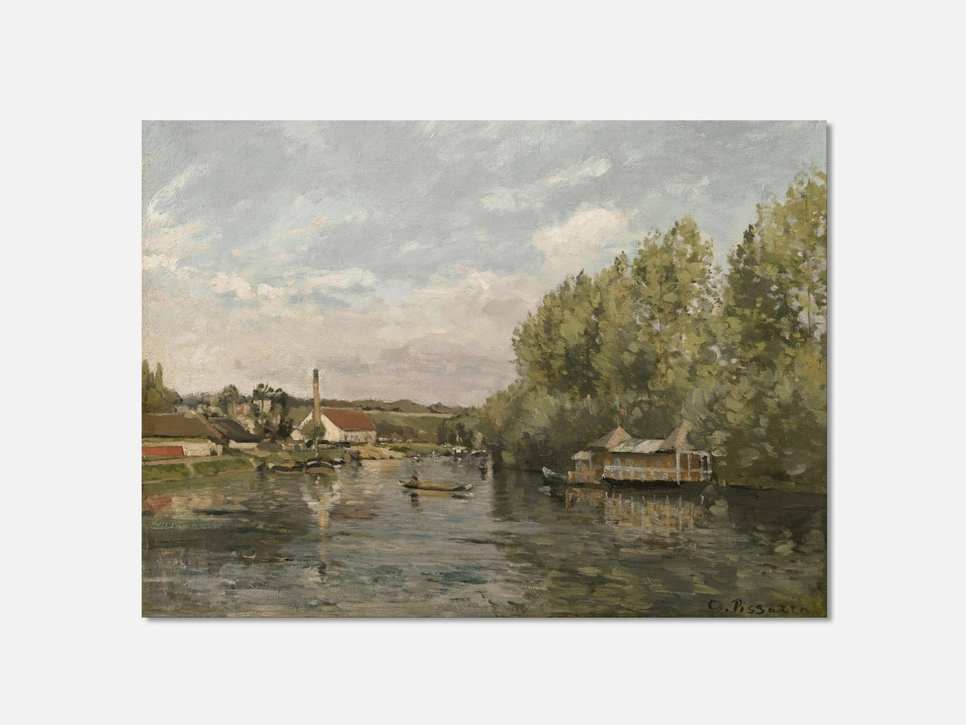 La Seine À Port-Marly (circa 1872)  1 Unframed mockup