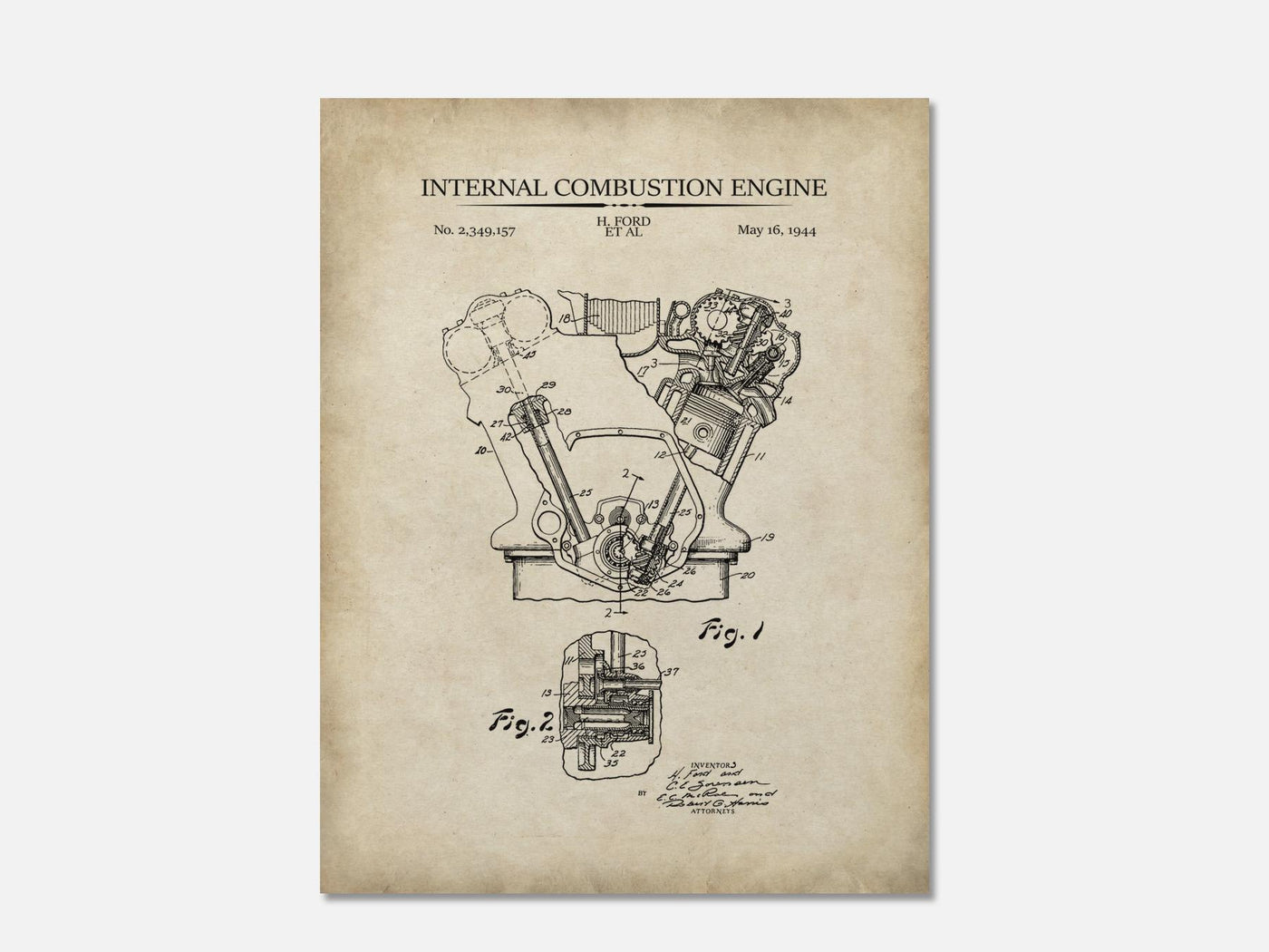 Internal Combustion Engine Patent Print mockup - A_t10072.2-V1-PC_AP-SS_1-PS_5x7-C_par variant