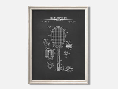 Tennis Racket Patent Print mockup - A_t10049.3-V1-PC_F+O-SS_1-PS_5x7-C_cha variant