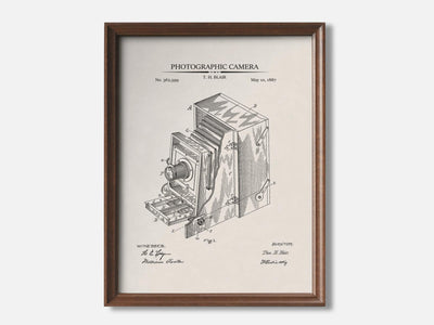 Antique Camera Patent Print mockup - A_t10016.1-V1-PC_F+WA-SS_1-PS_5x7-C_ivo variant