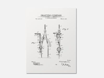 Drafting Compass Patent Print mockup - A_t10009.3-V1-PC_AP-SS_1-PS_5x7-C_whi