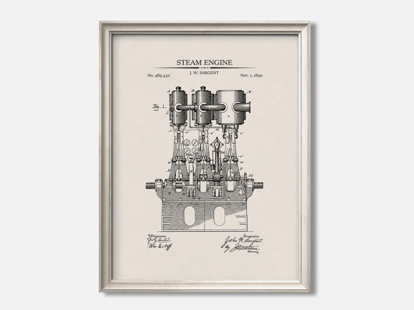 Steam Engine 1 Oat - Ivory mockup