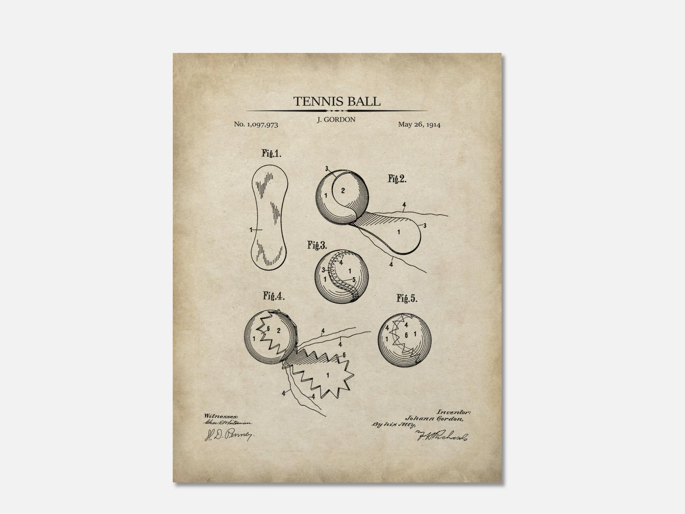 Tennis Ball Patent Print mockup - A_t10049.1-V1-PC_AP-SS_1-PS_5x7-C_par variant