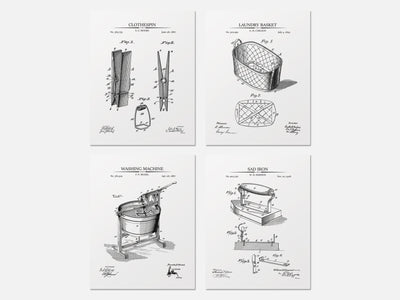 Laundry Patent Print Set of 4 mockup - A_t10007-V1-PC_AP-SS_4-PS_5x7-C_whi variant