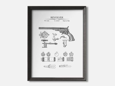 Colt Revolver Patent Print mockup - A_t10005.3-V1-PC_F+B-SS_1-PS_5x7-C_whi variant