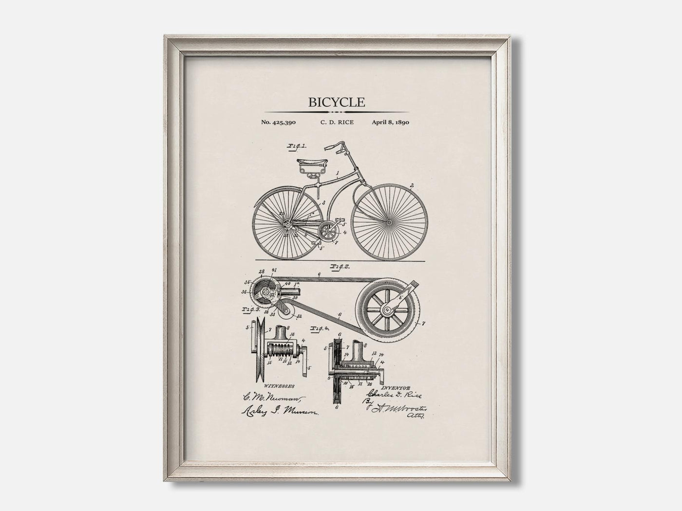 Bicycle Patent Print mockup - A_to2-V1-PC_F+O-SS_1-PS_5x7-C_ivo variant