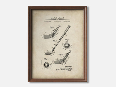 Golf Club Patent Print mockup - A_t10028.3-V1-PC_F+WA-SS_1-PS_5x7-C_par variant