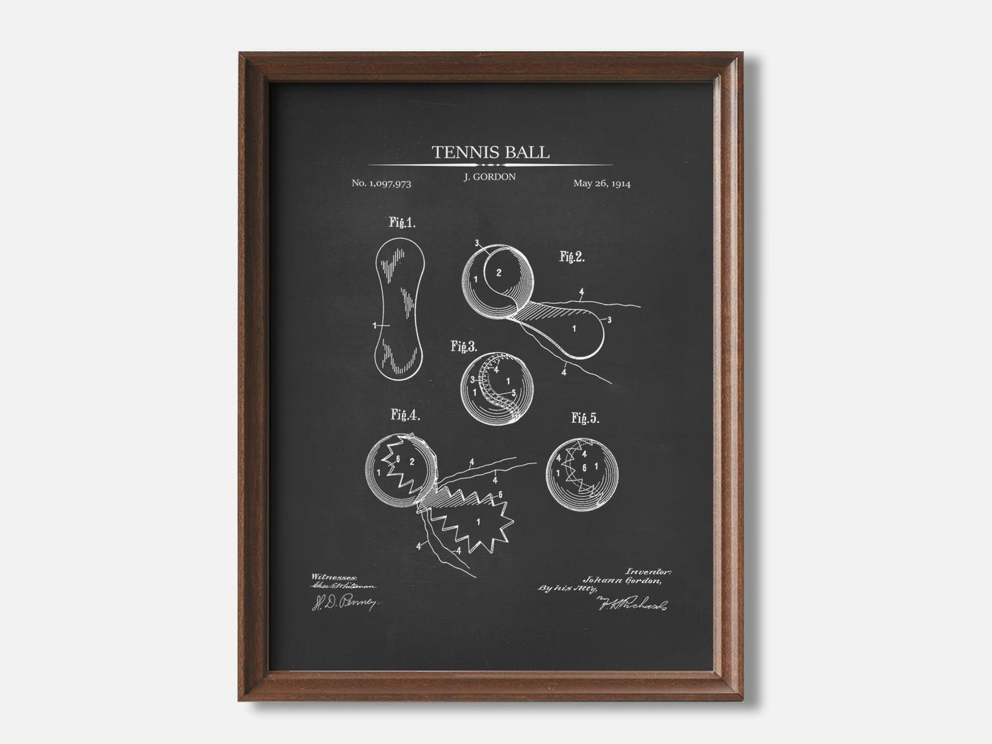 Tennis Ball Patent Print mockup - A_t10049.1-V1-PC_F+WA-SS_1-PS_5x7-C_cha variant