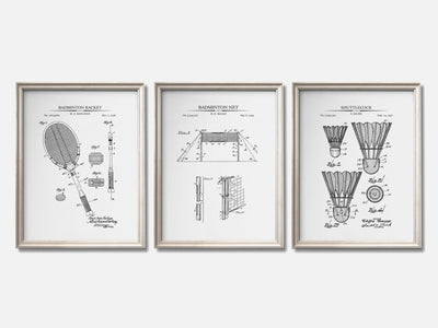 Badminton Patent Print Set of 3 mockup - A_t10093-V1-PC_F+O-SS_3-PS_11x14-C_whi variant