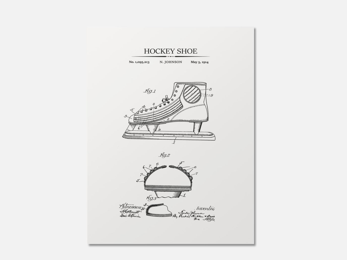 Hockey Shoe Patent Print mockup - A_t10029.3-V1-PC_AP-SS_1-PS_5x7-C_whi