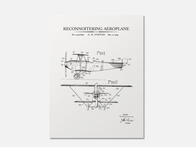 Vintage Airplane Patent Print mockup - A_to1-V1-PC_AP-SS_1-PS_5x7-C_whi variant