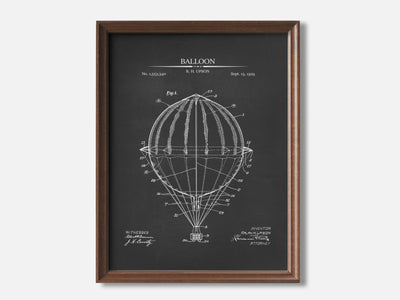 Balloon 1 Walnut - Chalkboard mockup