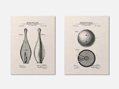 Bowling Patent Print Set of 2 mockup - A_t10124-V1-PC_AP-SS_2-PS_11x14-C_ivo variant