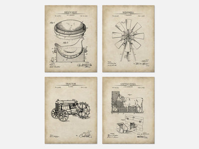 Farm Patent Print Set of 4 mockup - A_t10025-V1-PC_AP-SS_4-PS_5x7-C_par