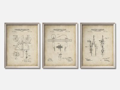 Architect Patent Print Set of 3 mockup - A_t10009-V1-PC_F+O-SS_3-PS_11x14-C_par variant