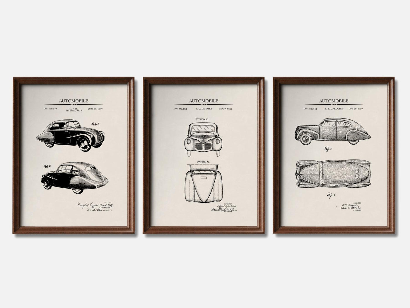 30s Cars Patent Print Set of 3 mockup - A_t10134-V1-PC_F+WA-SS_3-PS_11x14-C_ivo variant