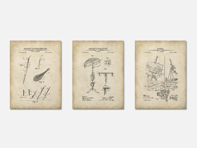 Painter Patent Print Set of 3 mockup - A_t10060-V1-PC_AP-SS_3-PS_11x14-C_par