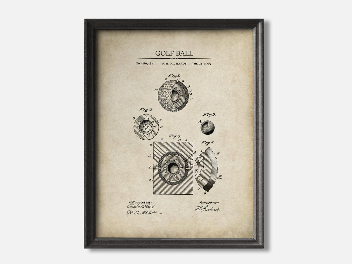 Golf Ball Patent Print mockup - A_t10028.2-V1-PC_F+B-SS_1-PS_5x7-C_par variant
