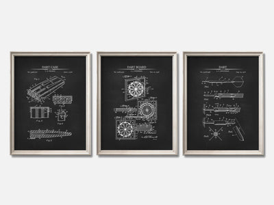 Darts Patent Print Set of 3 mockup - A_t10073-V1-PC_F+O-SS_3-PS_11x14-C_cha variant