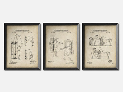 Vintage Workout Patent Print Set of 3 mockup - A_t10055-V1-PC_F+B-SS_3-PS_11x14-C_par