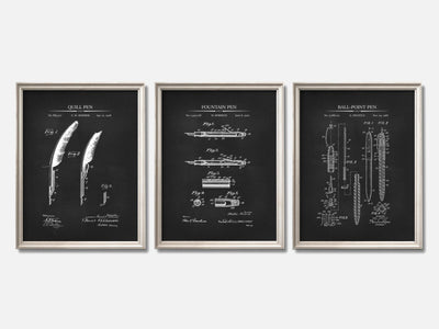 Evolution of Pens Patent Set of 3 mockup - A_t10056-V1-PC_F+O-SS_3-PS_11x14-C_cha variant