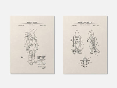 Astronaut Patent Print Set of 2 mockup - A_t10130-V1-PC_AP-SS_2-PS_11x14-C_ivo variant