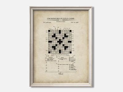 Crossword Puzzle Patent Print mockup - A_t10160.2-V1-PC_F+O-SS_1-PS_5x7-C_par variant