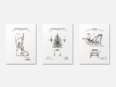 Christmat Patent Print Set of 3 mockup - A_t10019-V1-PC_AP-SS_3-PS_11x14-C_whi variant