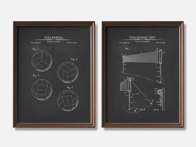 Volleyball Patent Print Set of 2 mockup - A_t10107-V1-PC_F+WA-SS_2-PS_11x14-C_cha variant