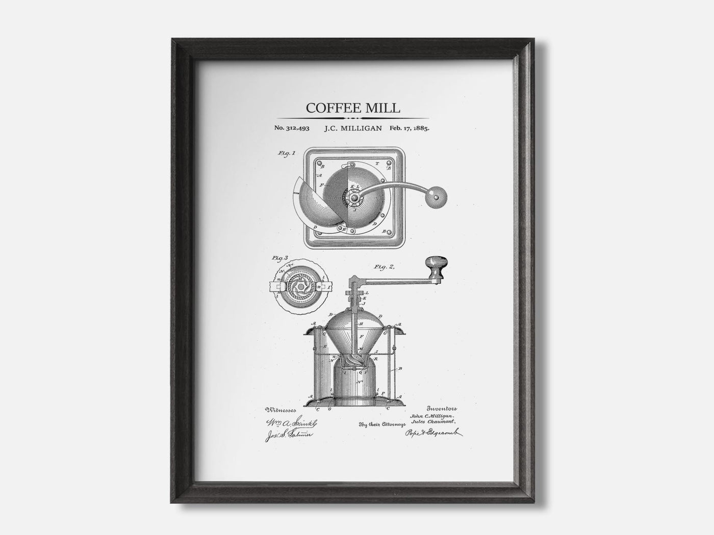 Coffee Mill Patent Print mockup - A_t10002.2-V1-PC_F+B-SS_1-PS_5x7-C_whi variant