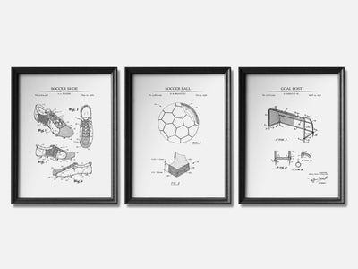 Soccer Patent Print Set of 3 mockup - A_t10070-V1-PC_F+B-SS_3-PS_11x14-C_whi variant