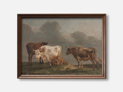 Four Young Bulls in the Pasture (1651) Art Print mockup - A_p5-V1-PC_F+WA-SS_1-PS_5x7-C_def