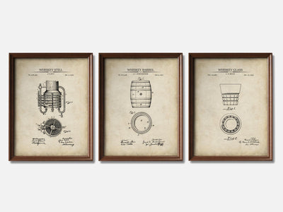 Whiskey Patent Print Set of 3 mockup - A_t10059-V1-PC_F+WA-SS_3-PS_11x14-C_par