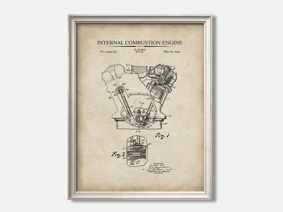 Internal Combustion Engine Patent Print mockup - A_t10072.2-V1-PC_F+O-SS_1-PS_5x7-C_par variant