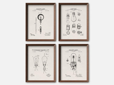 Thomas Edison Patent Print Set of 4 mockup - A_t10024-V1-PC_F+WA-SS_4-PS_5x7-C_ivo variant