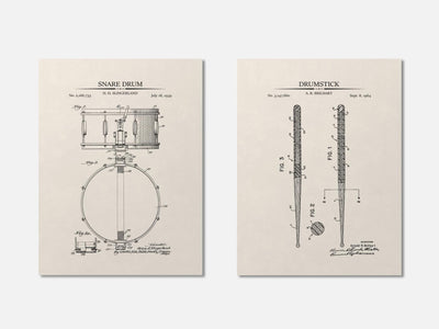 Drum Patent Print Set of 2 mockup - A_t10162-V1-PC_AP-SS_2-PS_11x14-C_ivo variant