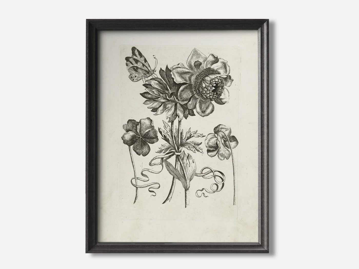 Four flowers, including two violets Art Print mockup - A_d66-V1-PC_F+B-SS_1-PS_5x7-C_def variant