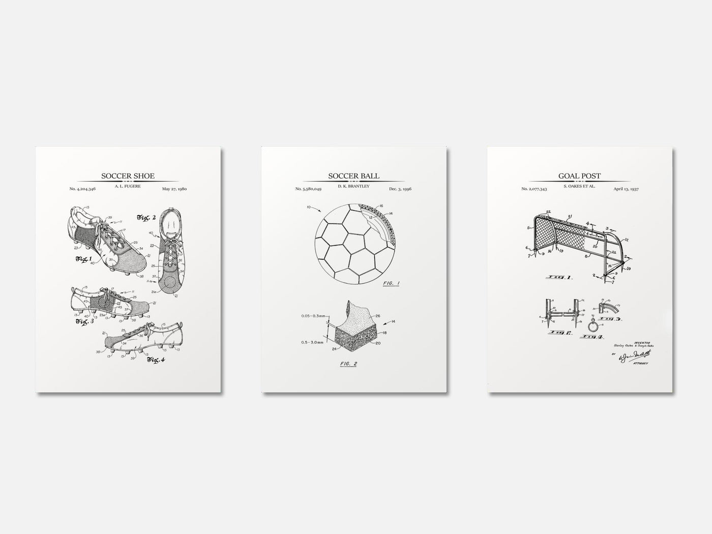 Soccer Patent Print Set of 3 mockup - A_t10070-V1-PC_AP-SS_3-PS_11x14-C_whi variant