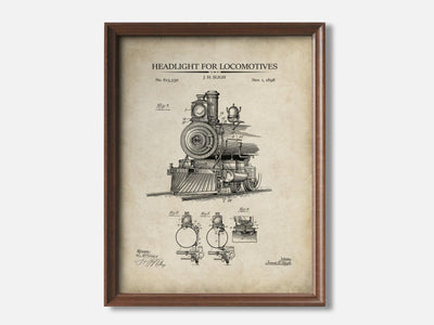 Locomotive Headlight Patent Print mockup - A_t10033.2-V1-PC_F+WA-SS_1-PS_5x7-C_par variant