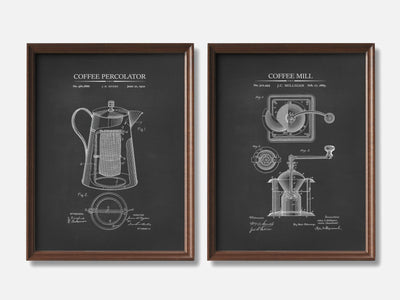 Coffee Patent Prints - Set of 2 mockup - A_t10002-V1-PC_F+WA-SS_2-PS_11x14-C_cha variant