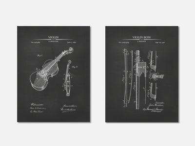 Violin Patent Print Set of 2 mockup - A_t10079-V1-PC_AP-SS_2-PS_11x14-C_cha variant