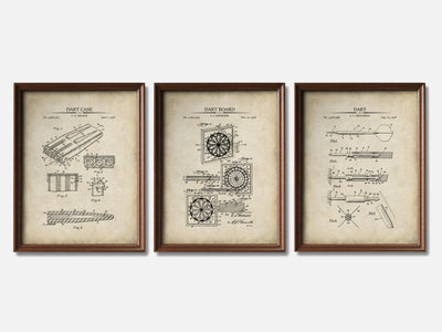 Darts Patent Print Set of 3 mockup - A_t10073-V1-PC_F+WA-SS_3-PS_11x14-C_par