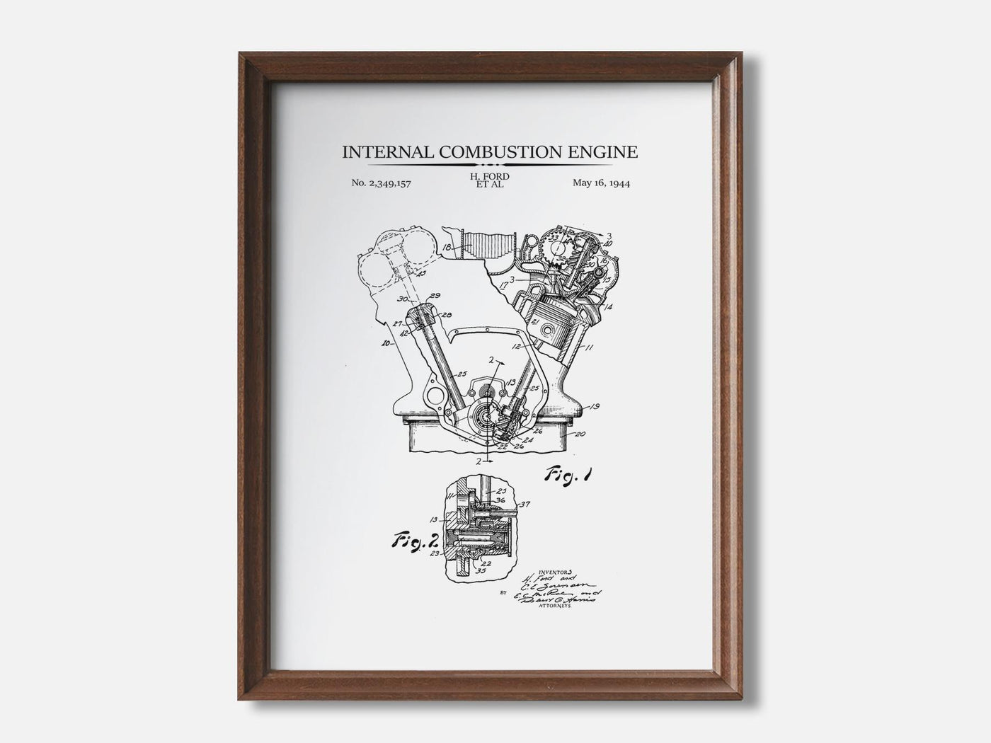 Internal Combustion Engine Patent Print mockup - A_t10072.2-V1-PC_F+WA-SS_1-PS_5x7-C_whi variant