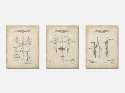 Architect Patent Print Set of 3 mockup - A_t10009-V1-PC_AP-SS_3-PS_11x14-C_par